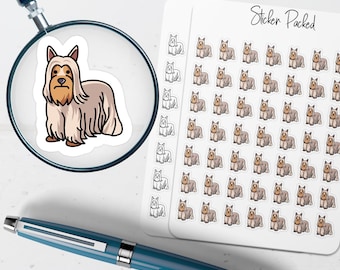 Yorkshire Terrier Planner Sticker Yorkshire Terrier Icon Sticker Yorkshire Terrier Sticker