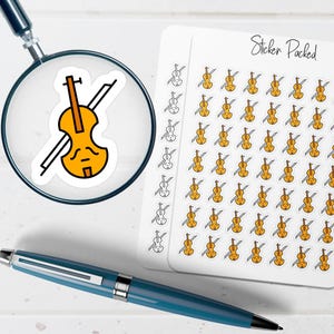 Violin Planner Sticker Violin Icon Sticker Violin Sticker