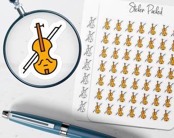 Violin Planner Sticker Violin Icon Sticker Violin Sticker