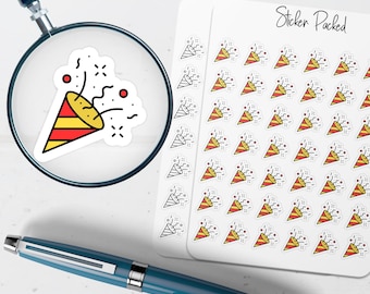 Confetti Planner Sticker Confetti Icon Sticker Confetti Sticker