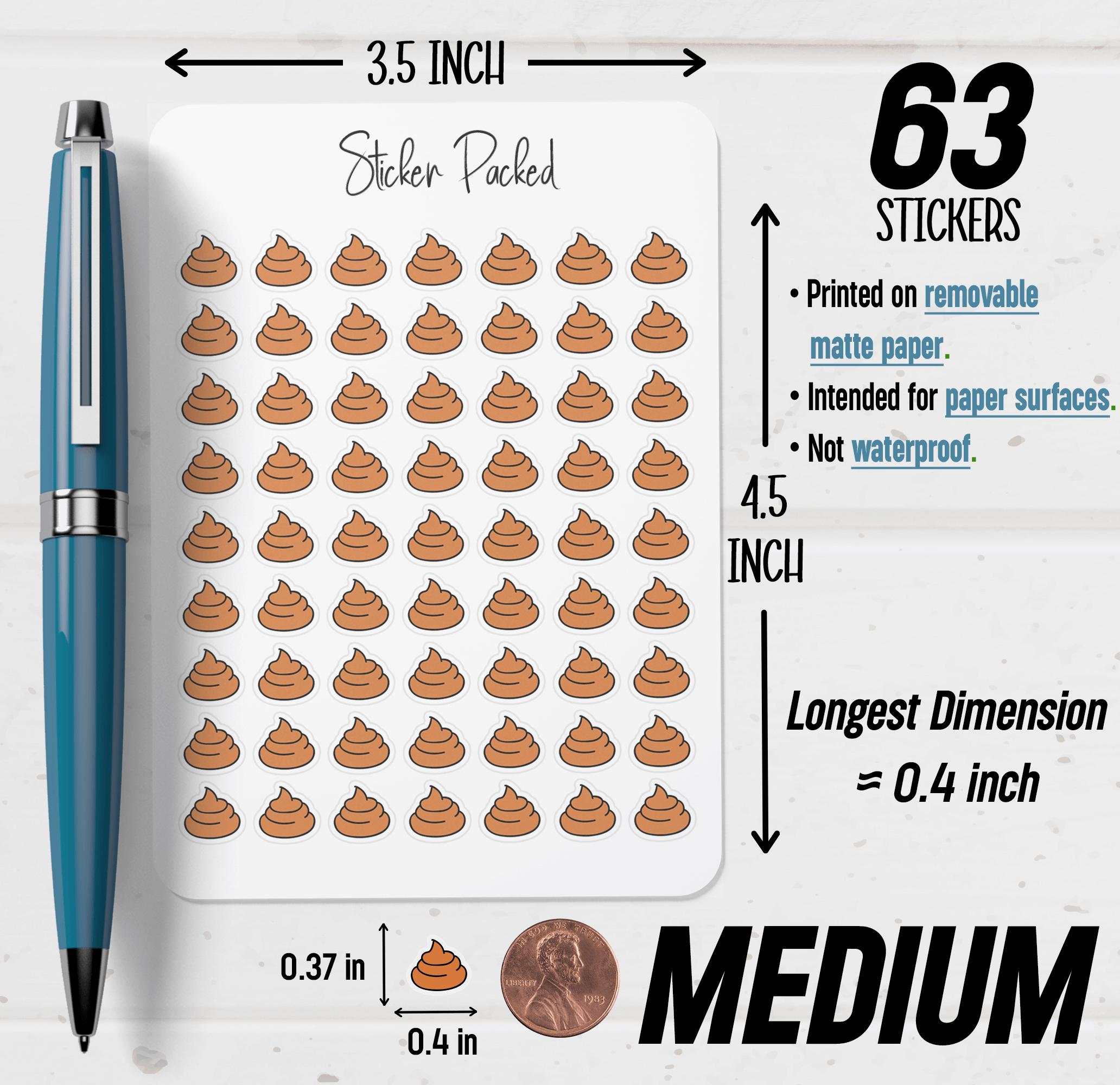 Poop Planner Sticker Poop Icon Sticker Poop Sticker - Etsy
