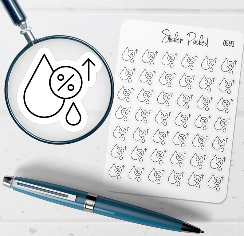 Humidity Tester Sticker Humidity Planner Sticker Humidity Icon Sticker Humidity Sticker - Etsy