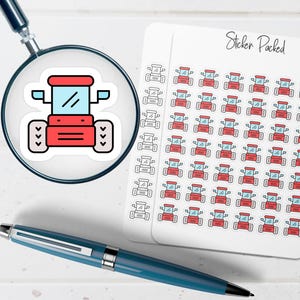 Tractor Planner Sticker Tractor Icon Sticker Tractor Sticker
