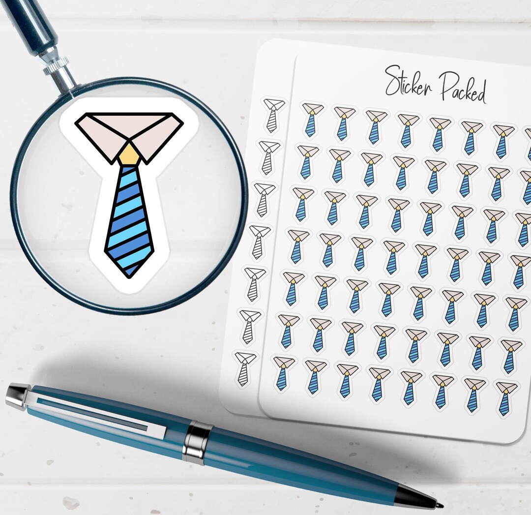 Tie Planner Sticker Tie Icon Sticker Tie Sticker - Etsy