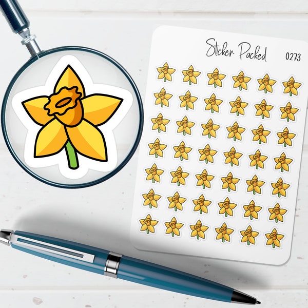 Daffodil Planner Sticker Daffodil Icon Sticker Daffodil Sticker