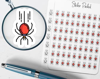 Spider Planner Sticker Spider Icon Sticker Spider Sticker Insect Planner Sticker Bug Planner Sticker