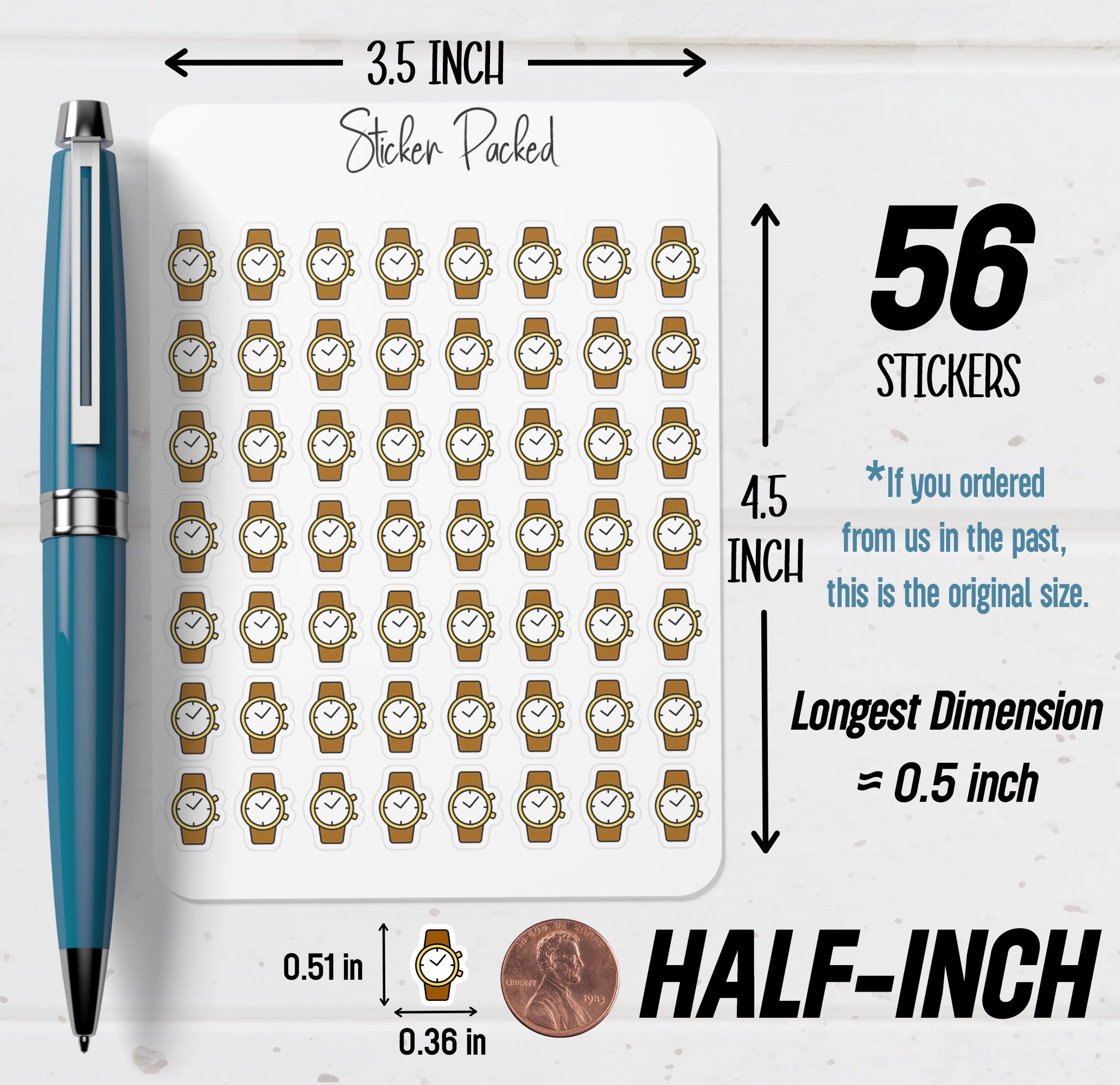 Time Watch Sticker Watch Planner Stickers Wrist Watch Planner Stickers Clock Stickers for ...