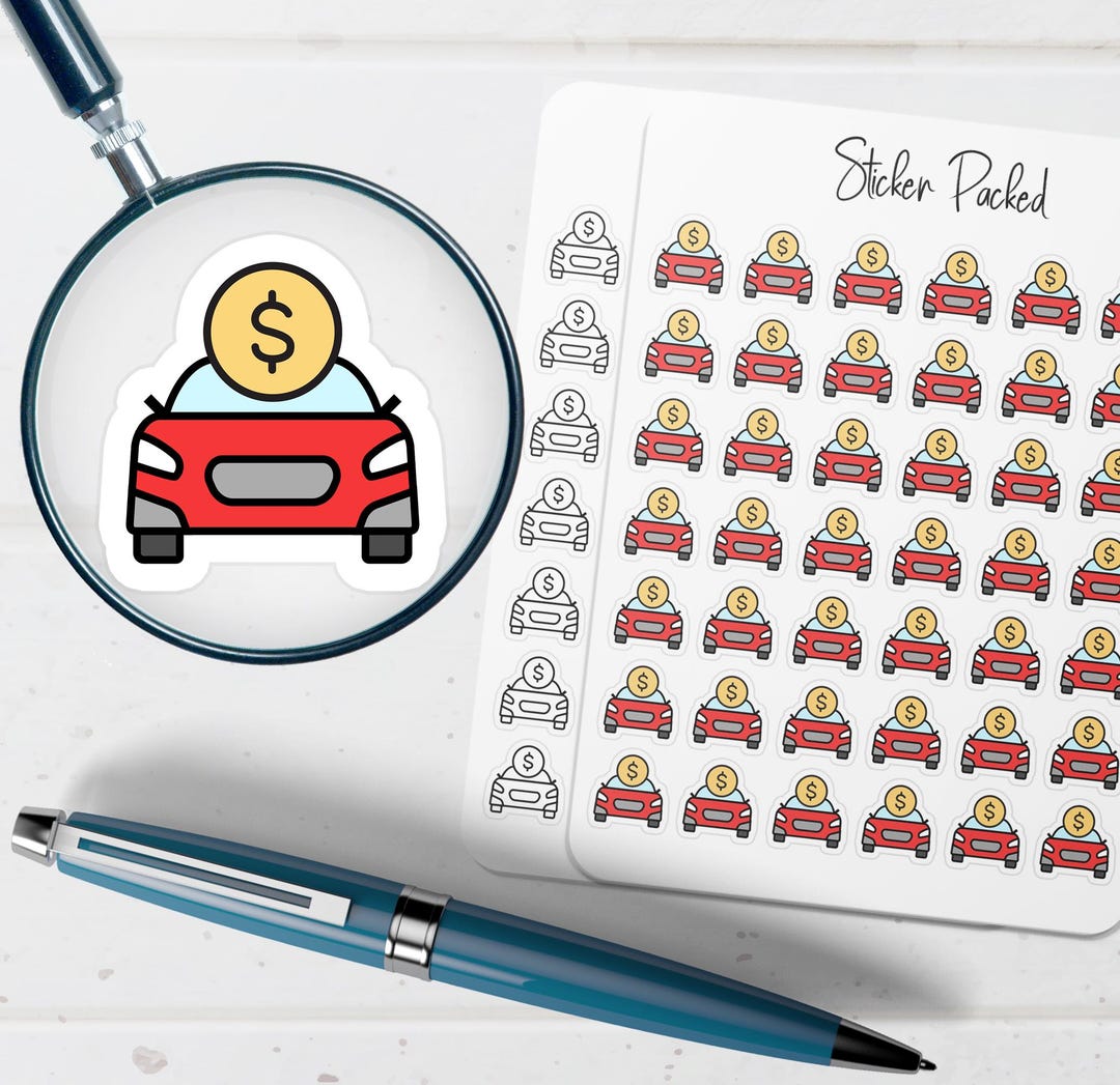 Car Payment Planner Sticker Car Payment Icon Sticker Car Payment ...