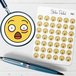 Emoji Scared Face 3.5 Decal 