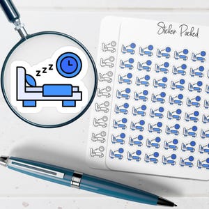 Bedtime Planner Sticker Bedtime Icon Sticker Bedtime Sticker
