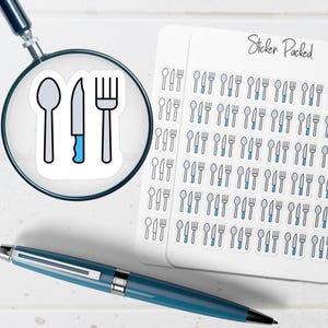 Cutlery Planner Sticker Cutlery Icon Sticker Cutlery Sticker