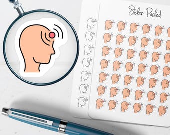 Migraine Planner Sticker Migraine Icon Sticker Migraine Sticker