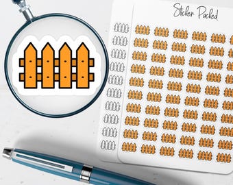 Fence Planner Sticker Fence Icon Sticker Fence Sticker