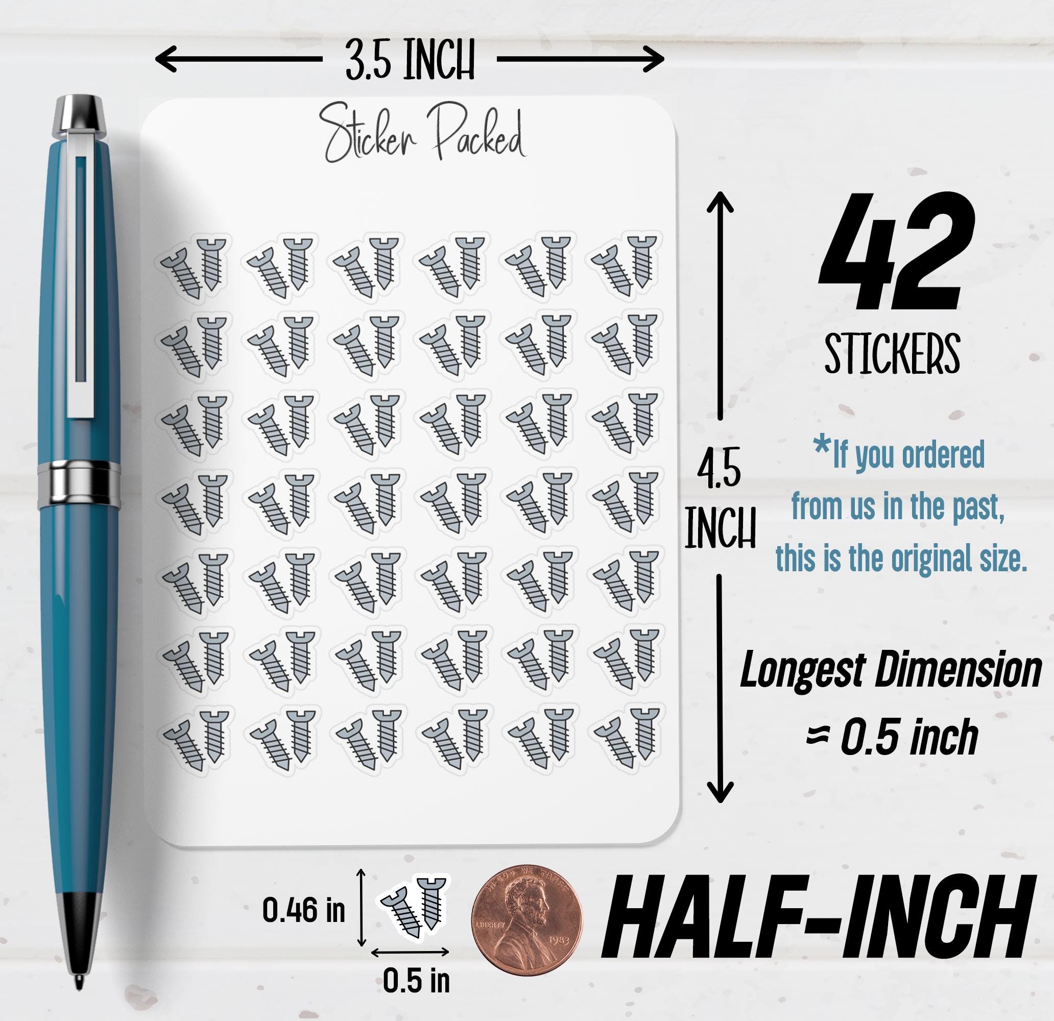 Bolts Planner Sticker Bolts Icon Sticker Bolts Sticker - Etsy