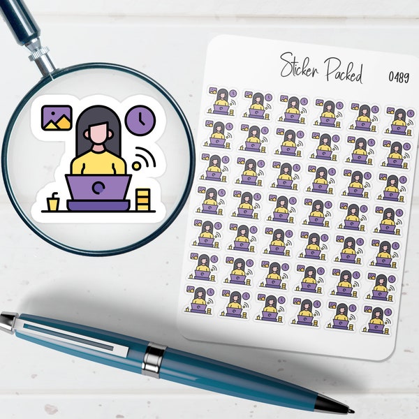 Work From Home Planner Sticker Work From Home Icon Sticker Work From Home Sticker