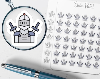 Knight Planner Sticker Knight Icon Sticker Knight Sticker