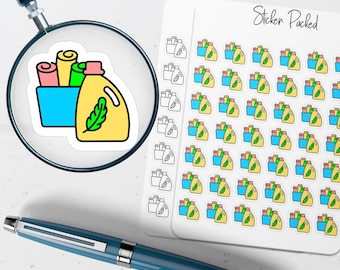 Laundry Planner Sticker Laundry Icon Sticker Laundry Sticker