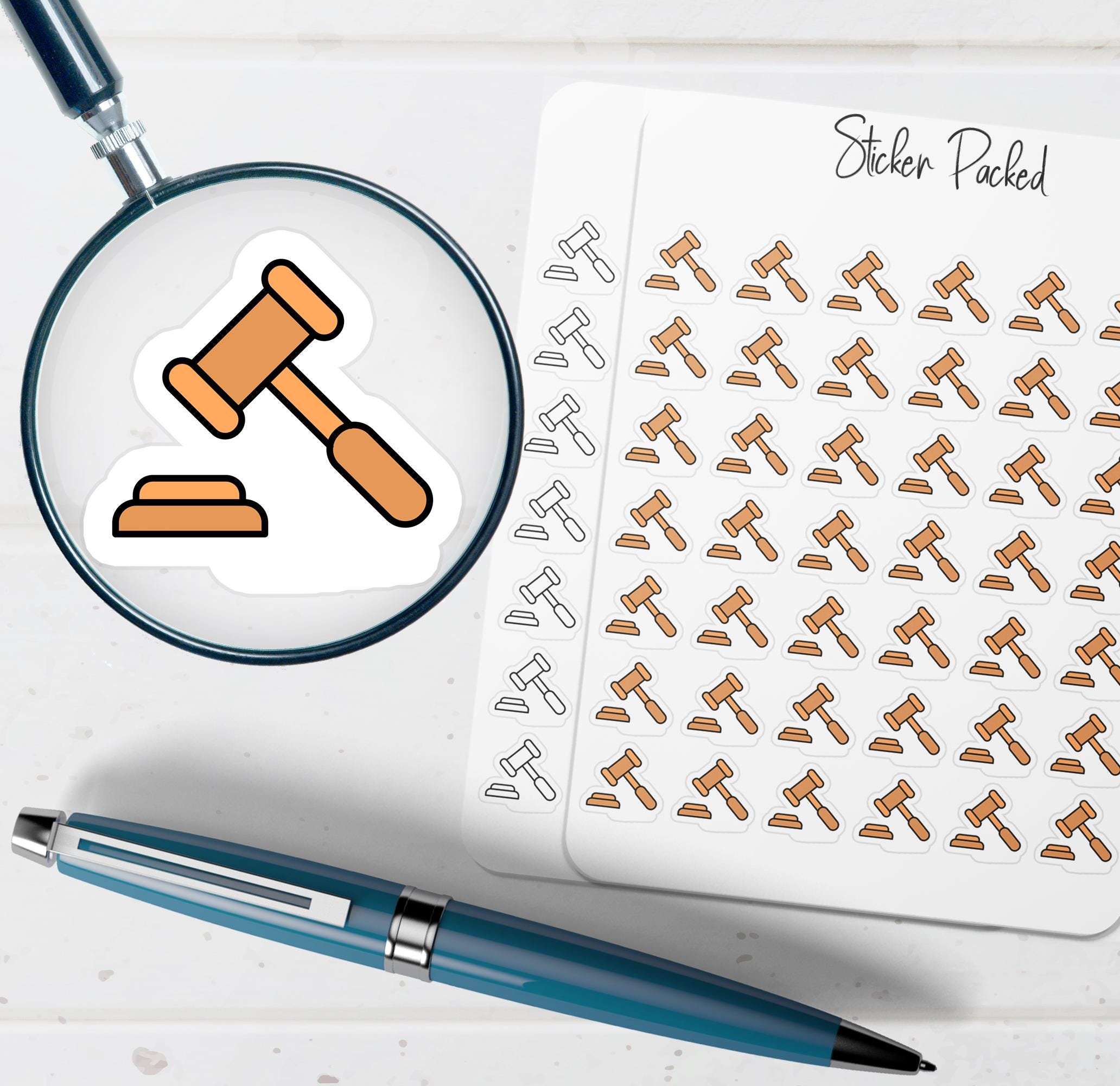 Court Planner Sticker Legal Planner Sticker Legal Icon Sticker Legal ...
