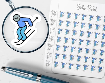 Skiing Planner Sticker Skiing Icon Sticker Skiing Sticker