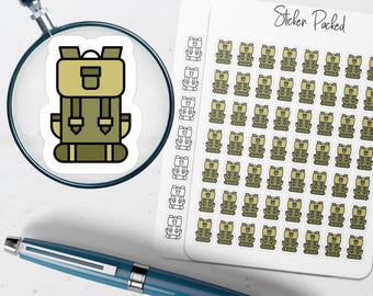 Hiking Backpack Planner Sticker Hiking Backpack Icon Sticker Hiking Backpack Sticker