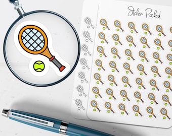 Tennis Planner Sticker Tennis Icon Sticker Tennis Sticker