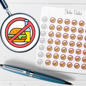 No Food or Drinks Planner Sticker No Food or Drinks Icon Sticker No Food or Drinks Sticker