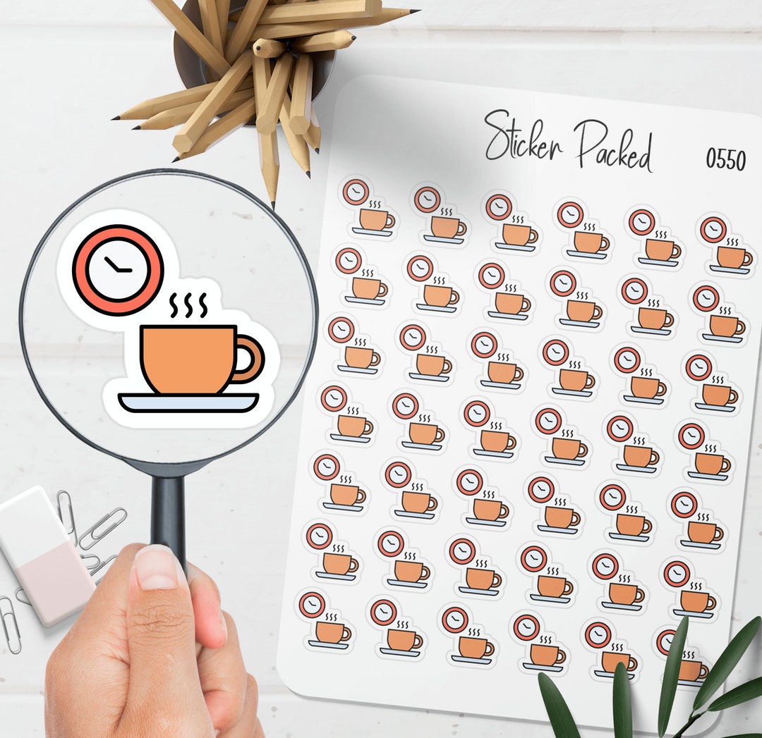 Coffee Break Planner Sticker Coffee Break Icon Sticker Coffee Etsy