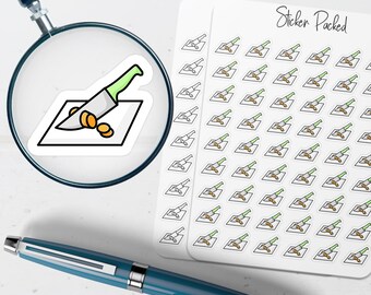 Cutting Board Planner Sticker Cutting Board Icon Sticker Cutting Board Sticker