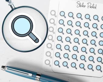 Magnifying Glass Planner Sticker Magnifying Glass Icon Sticker Magnifying Glass Sticker