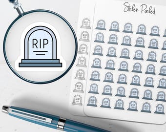 Gravestone Planner Sticker Gravestone Icon Sticker Gravestone Sticker