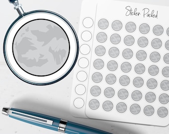 Full Moon Planner Sticker Full Moon Icon Sticker Full Moon Sticker
