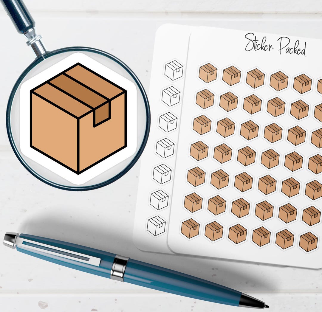 Delivery Box Planner Sticker Delivery Box Icon Sticker Delivery Box ...