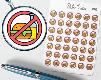 No Food or Drinks Planner Sticker No Food or Drinks Icon Sticker No Food or Drinks Sticker