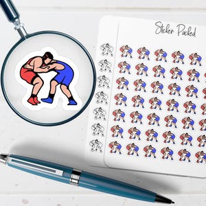 Wrestling Planner Sticker Wrestling Icon Sticker Wrestling Sticker