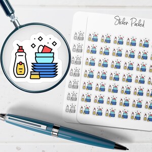 Wash Dishes Planner Sticker Wash Dishes Icon Sticker Wash Dishes Sticker