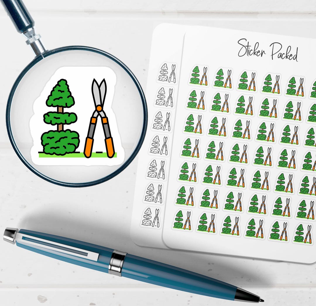 Tree Shaping Planner Sticker Tree Shaping Icon Sticker Tree Shaping ...