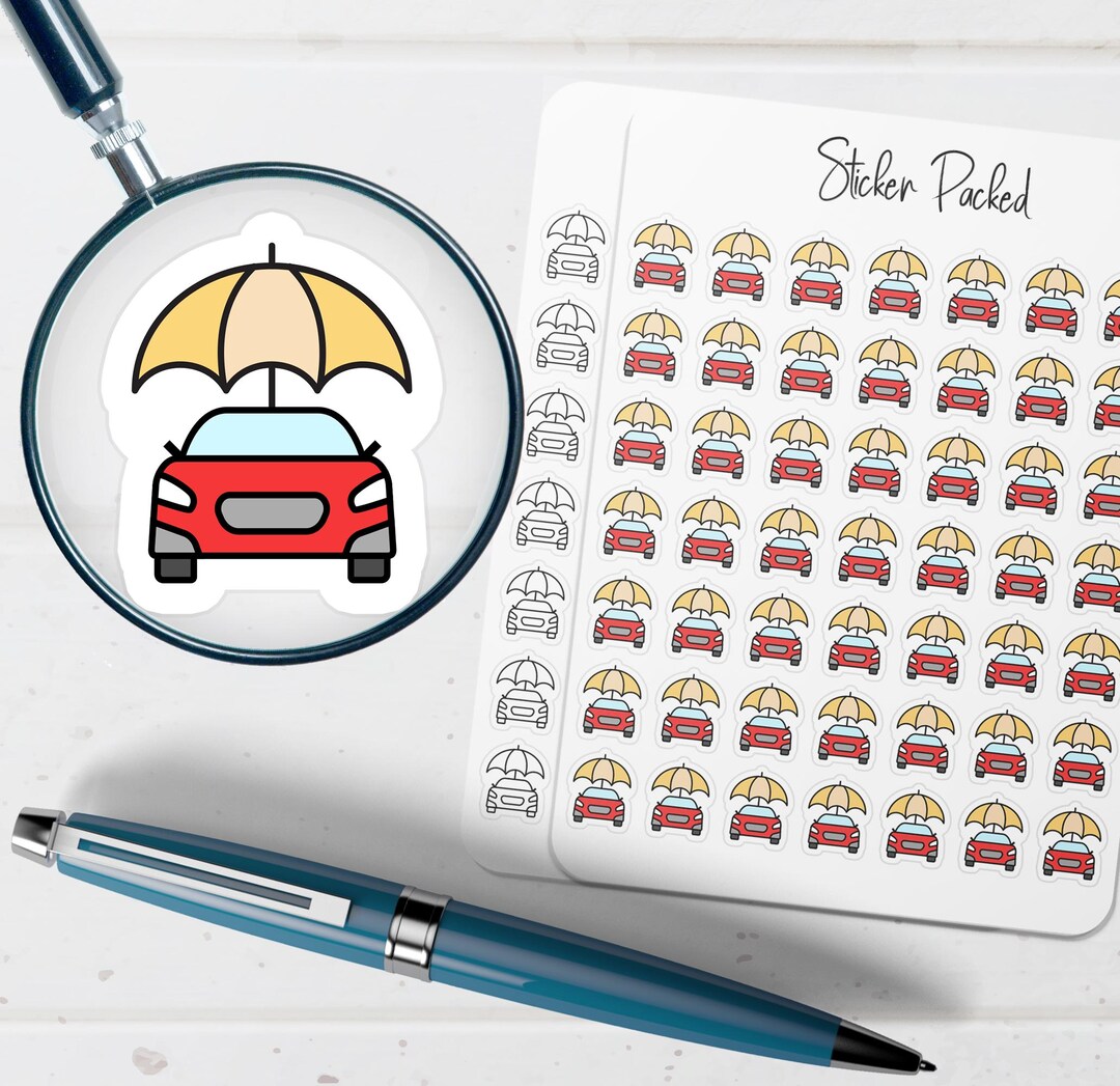 Car Insurance Planner Sticker Car Insurance Icon Sticker Car Insurance ...