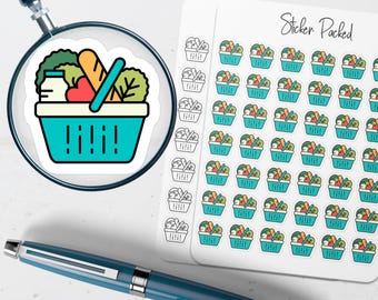 Groceries Planner Sticker Groceries Icon Sticker Groceries Sticker Supermarket Planner Sticker Food Planner Sticker