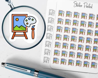Art Painting Planner Sticker Art Painting Icon Sticker Art Painting Sticker