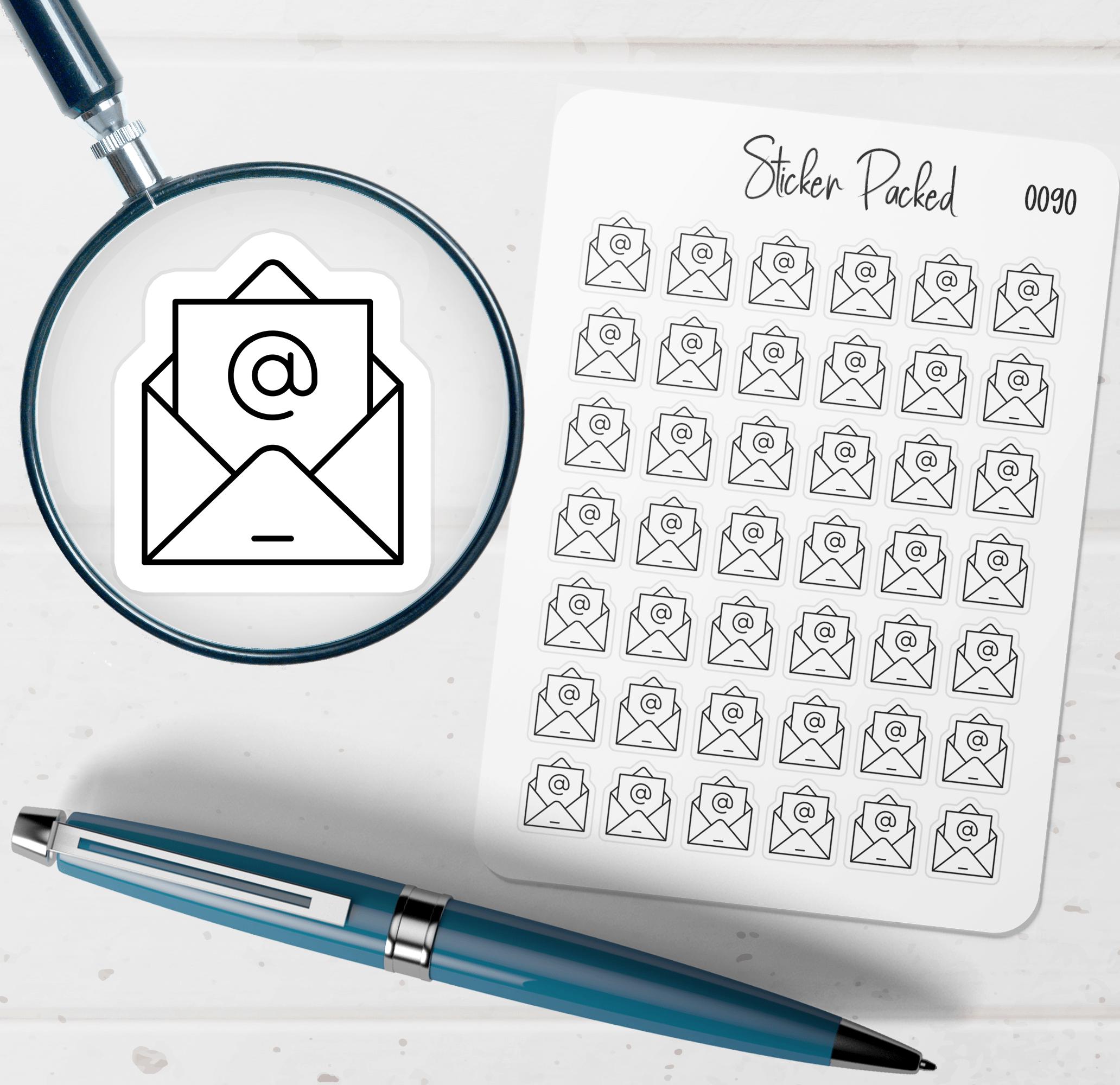 Email Sticker Link Email Planner Sticker Email Icon Sticker Email Sticker - Etsy