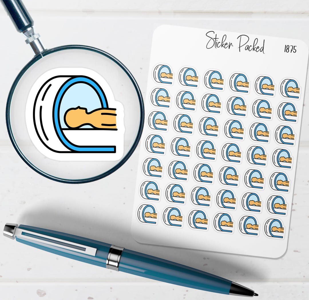 CT Scan Planner Sticker CT Scan Icon Sticker CT Scan Sticker Radiology Sticker Medical Imaging