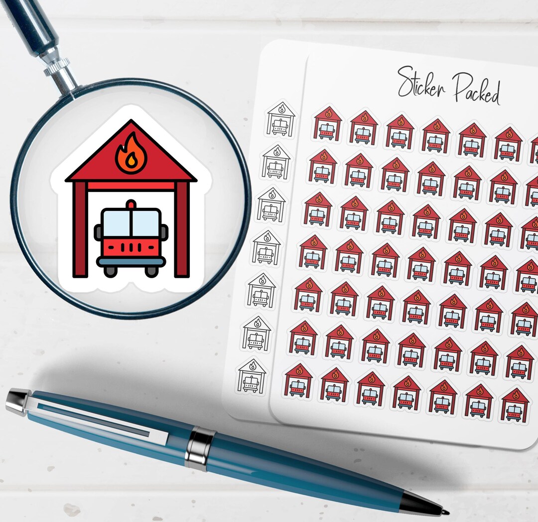 Fire Brigade Planner Sticker Fire Brigade Icon Sticker Fire Brigade ...