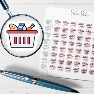 Grocery Planner Sticker Grocery Icon Sticker Grocery Sticker