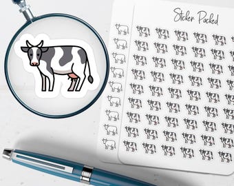 Cow Planner Sticker Cow Icon Sticker Cow Sticker