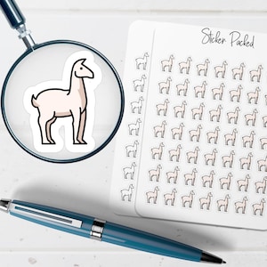 Llama Planner Sticker Llama Icon Sticker Llama Sticker