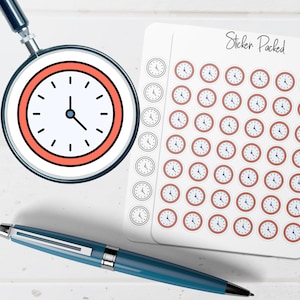 Clock Planner Sticker Clock Icon Sticker Clock Sticker