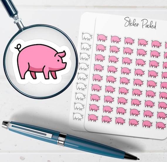 Pig Planner Sticker Pig Icon Sticker Pig Sticker
