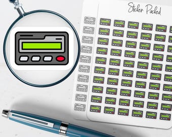 Pager Planner Sticker Beeper Planner Sticker Pager Icon Sticker Pager Sticker Beeper Icon Sticker, Beeper Sticker