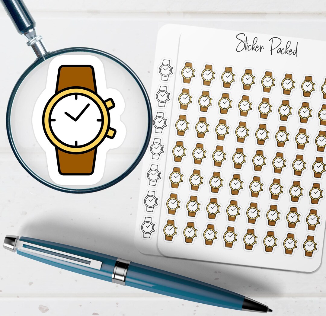 Watch Planner Stickers Wrist Watch Planner Stickers Clock Stickers for ...