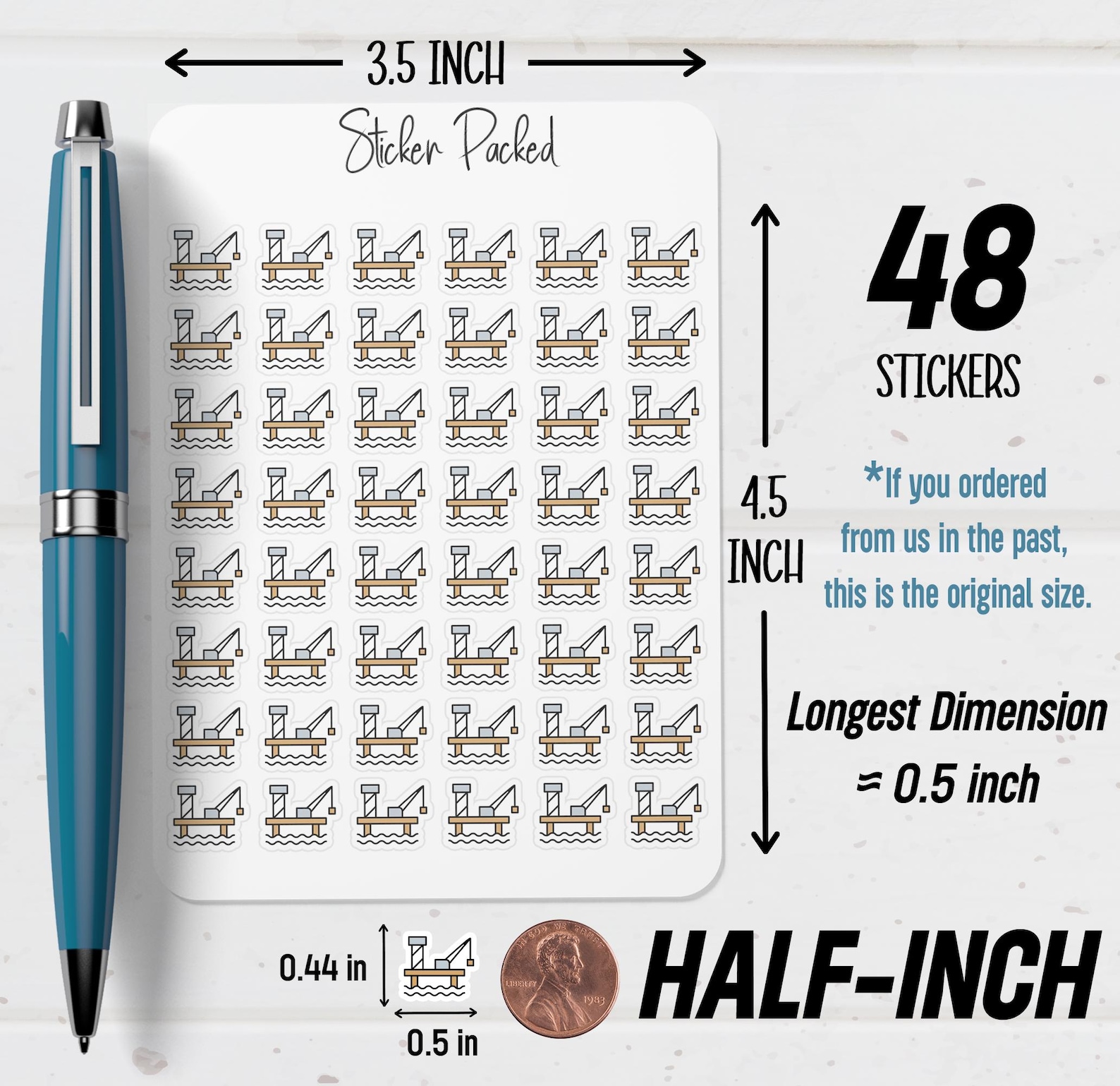 Oil Rig Planner Sticker Oil Rig Icon Sticker Oil Rig Sticker - Etsy
